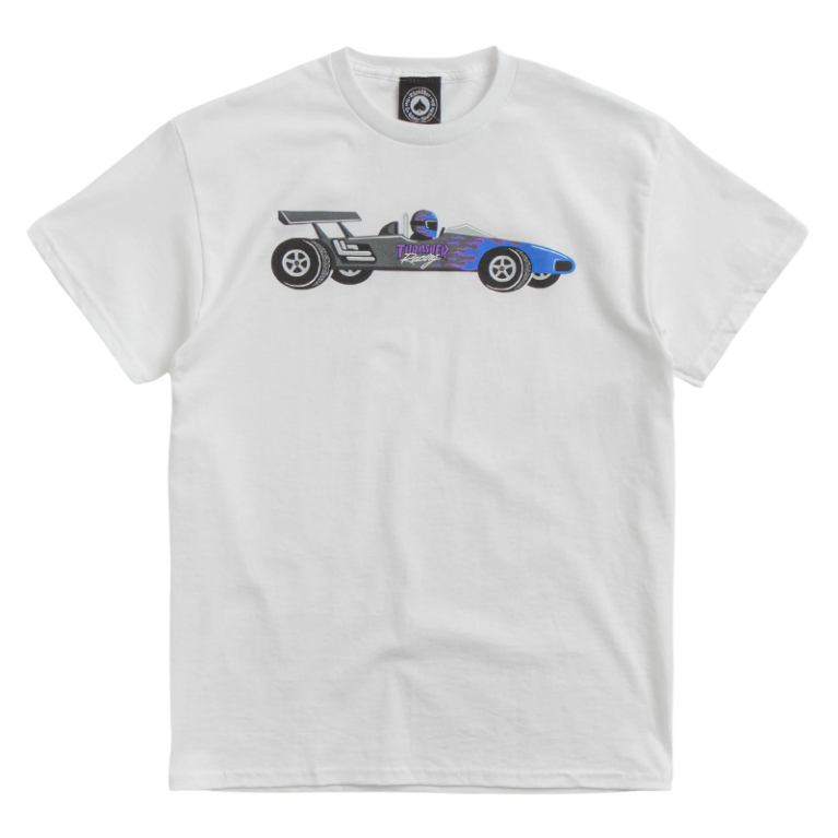 Футболка THRASHER RACECAR T-SHIRT WHITE