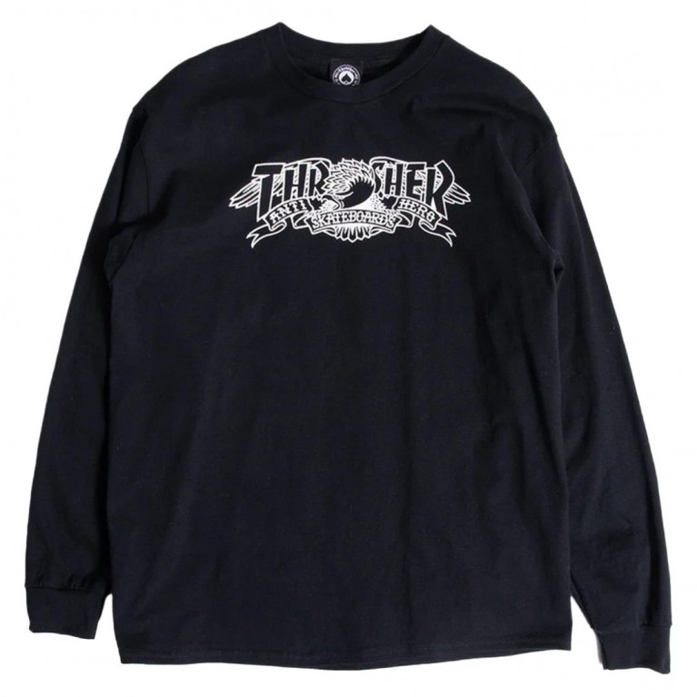 Купить лонгслив Thrasher Mag Banner L/S Black