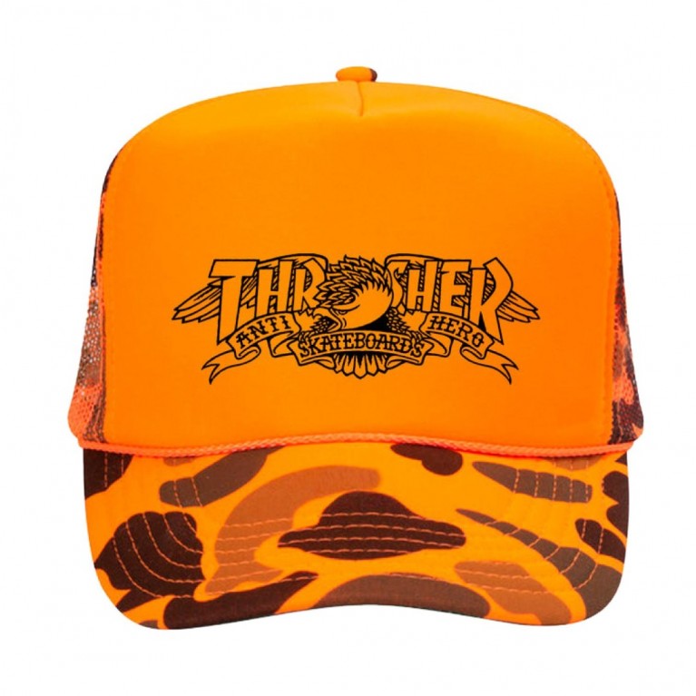 Кепка Thrasher Mag Banner Trucker Hat Orange Camo