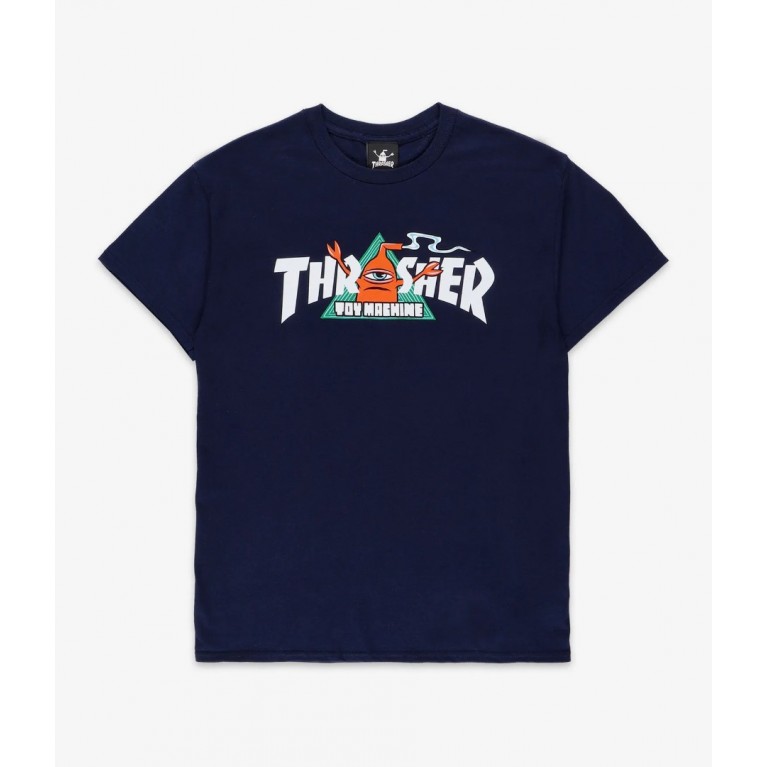 Футболка THRASHER THR X TOY MACHINE VORTEX NAVY