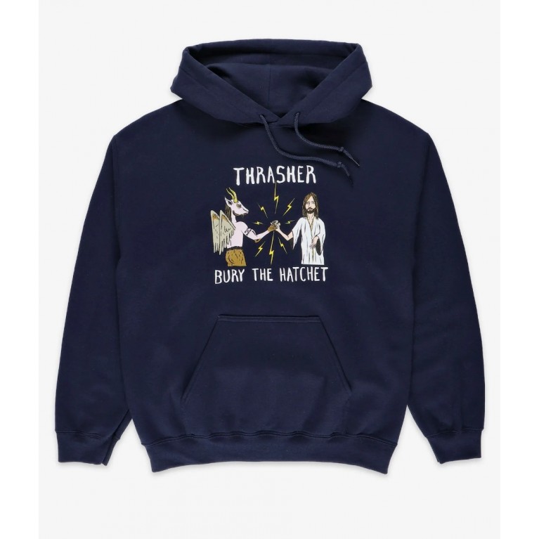 Толстовка THRASHER THR X TOY MACHINE B.T.H. NAVY