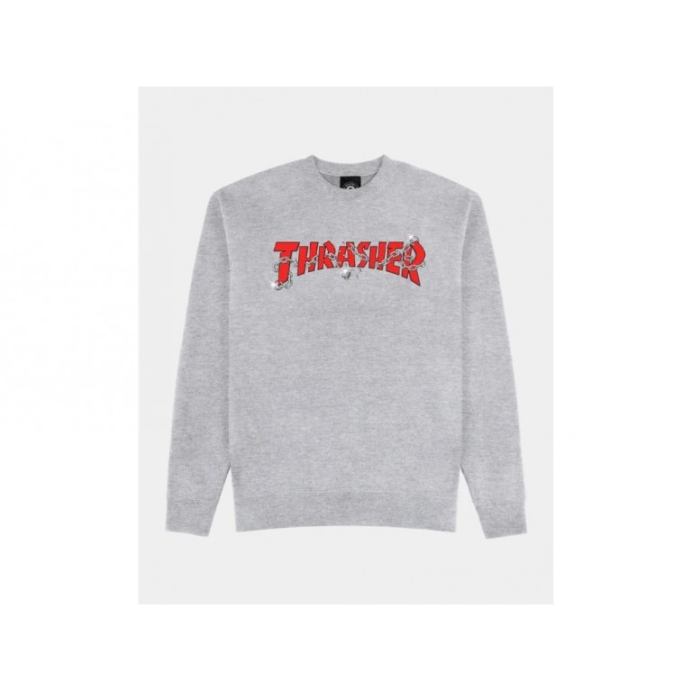Кофта THRASHER CHAINS BY DANIEL SHEPARD SPORT GREY
