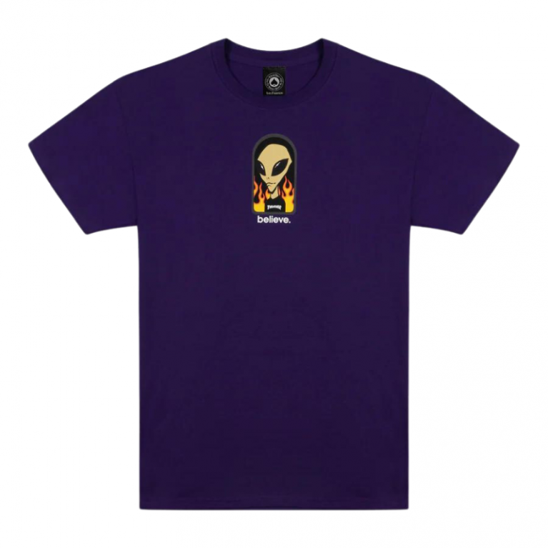 Футболка Thrasher X AWS - Believe T-Shirt Purple