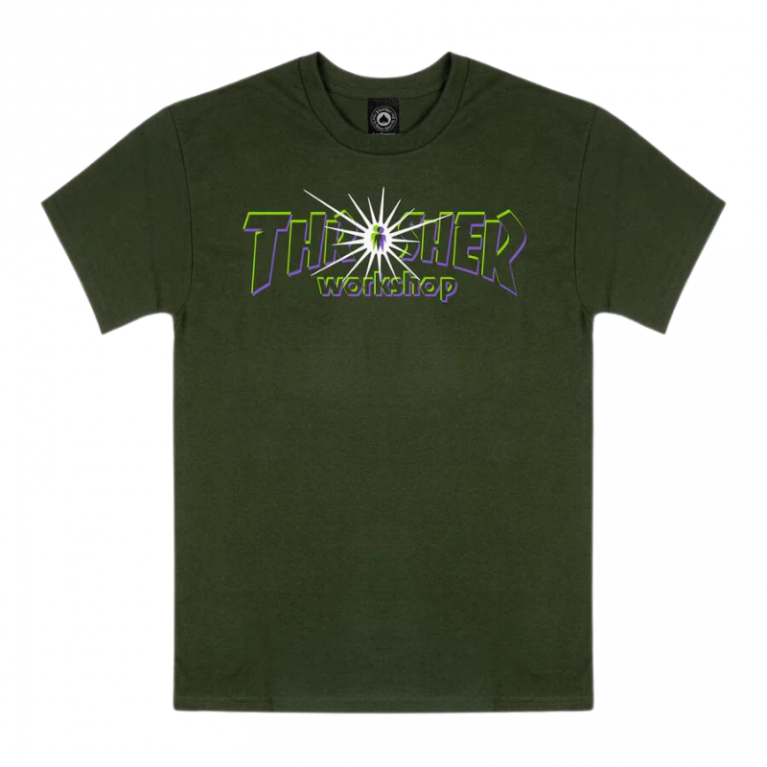 Футболка Thrasher X AWS - Nova T-Shirt Forest Green