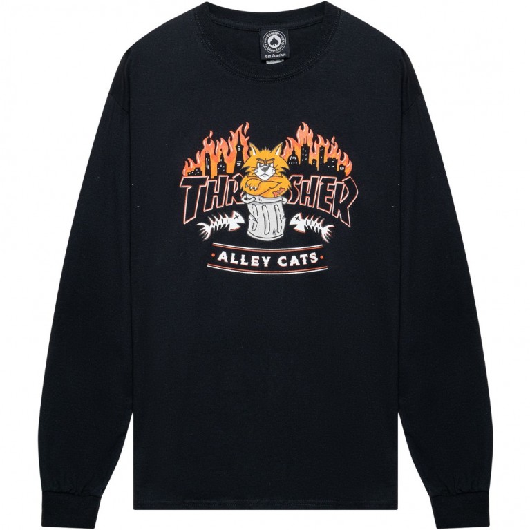 Лонгслив Thrasher Alley Cats L/S Black