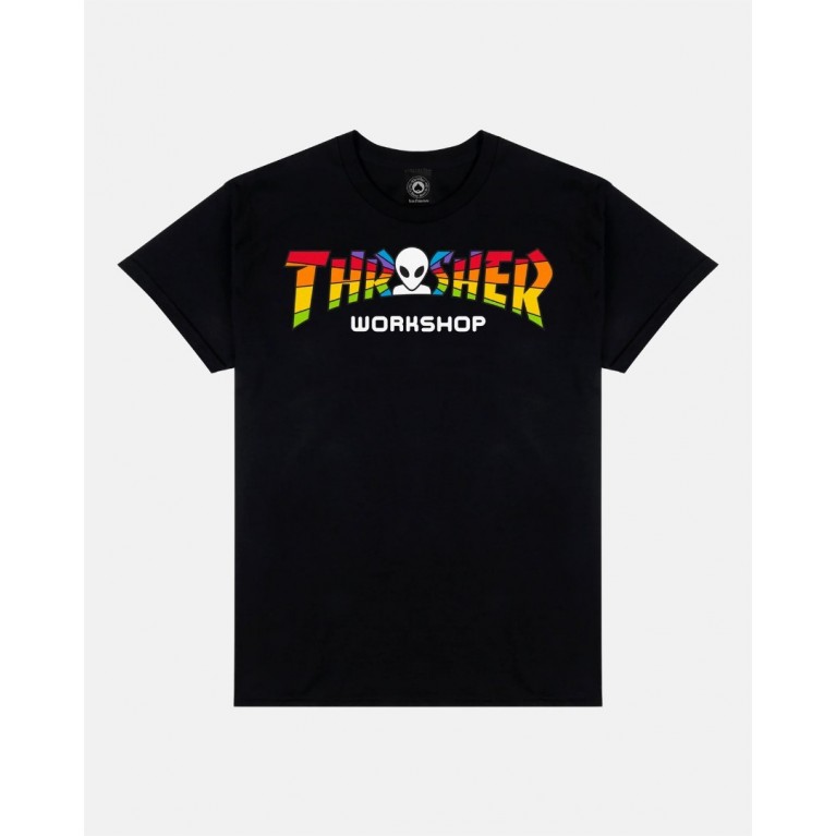 Футболка Thrasher X AWS - Spectrum Black