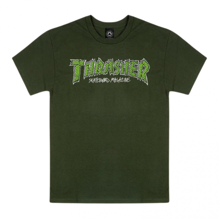 Футболка Thrasher Brick T-Shirt Forest Green