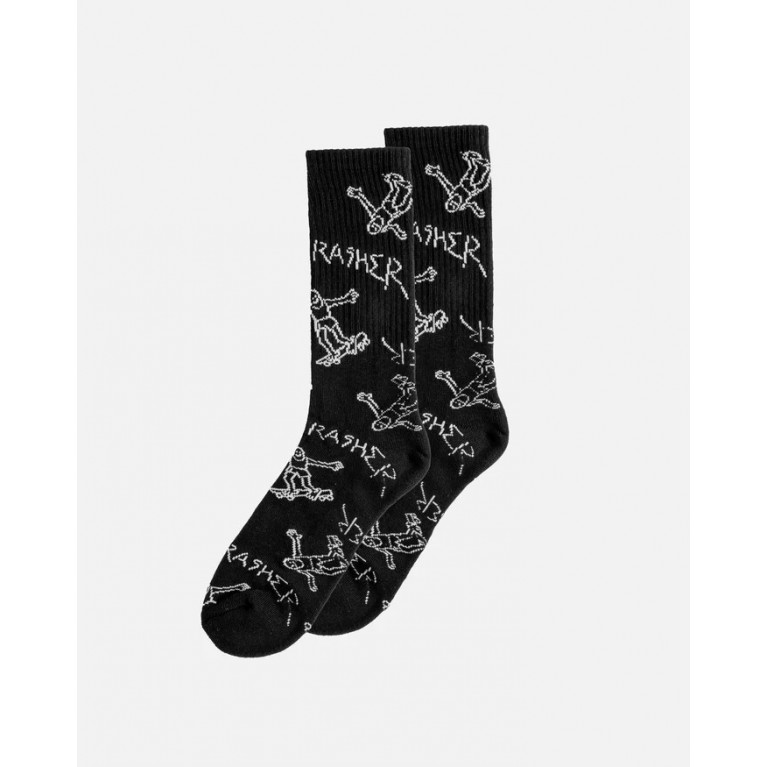 Носки Thrasher Gonz Logo Socks Black/White