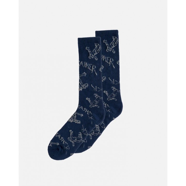 Носки Thrasher Gonz Logo Socks Navy/Grey