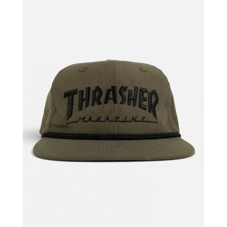 Кепка Thrasher THRASHER ROPE SNAPBACK OLIVE/BLACK