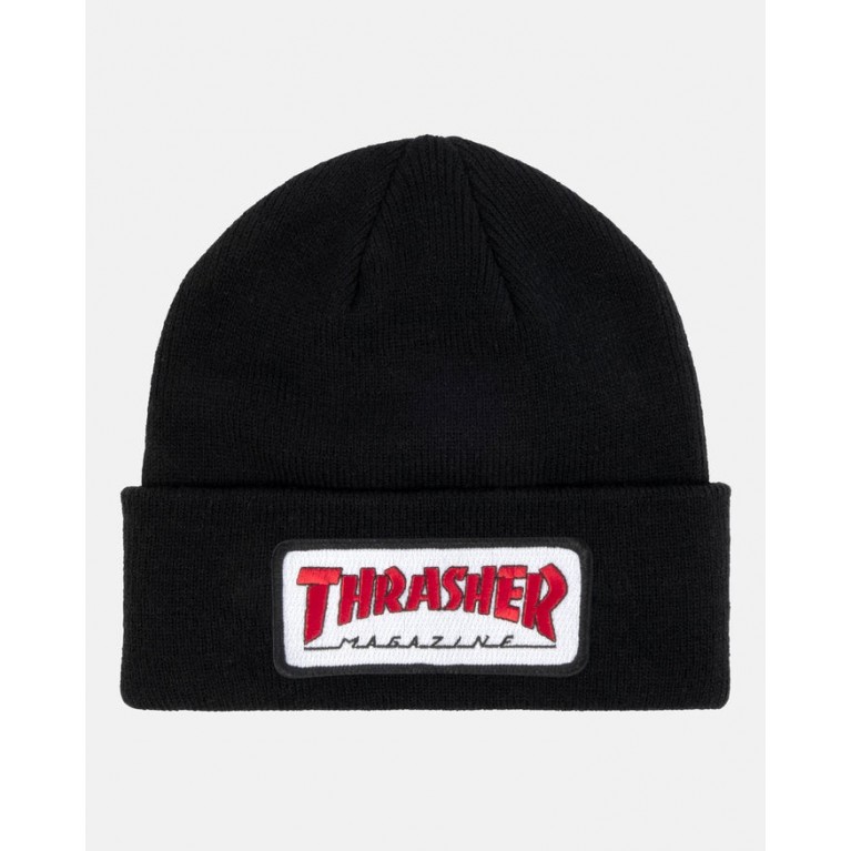 Шапка Thrasher Outlined Patch Beanie Black