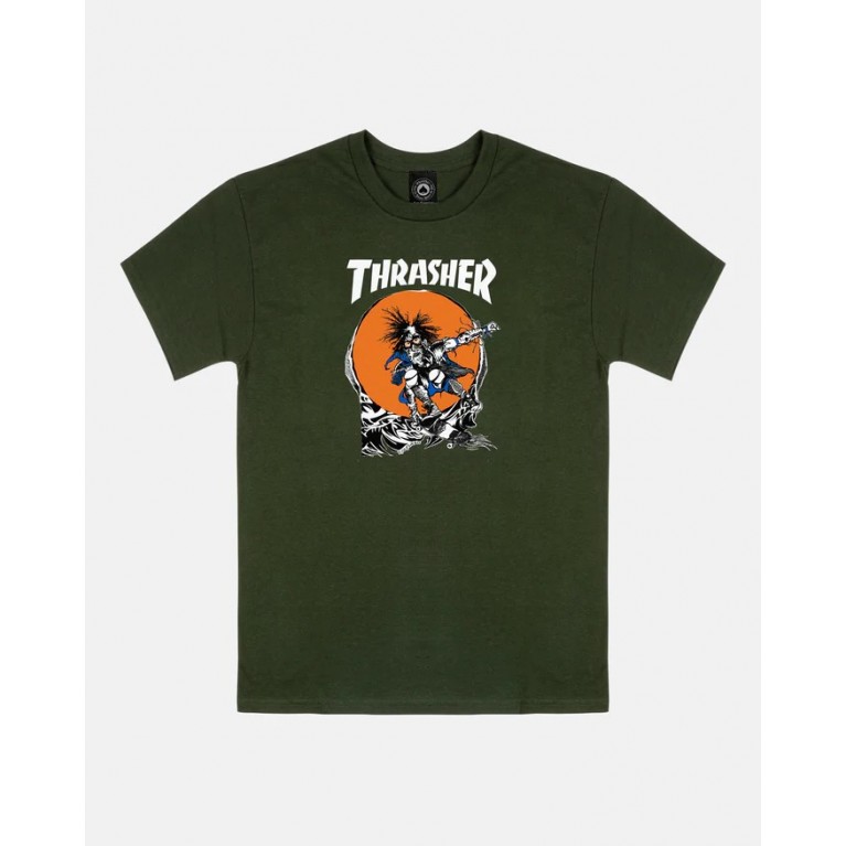 Футболка Thrasher Skate Outlaw Forest Green