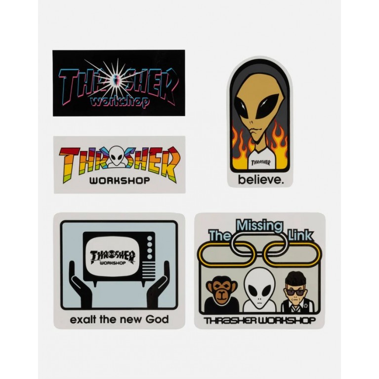 Стикеры Thrasher x AWS Sticker 5 Pack