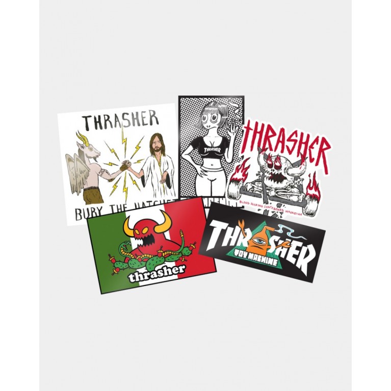 Стикеры THRASHER X ANTIHERO 5-PK STICKER