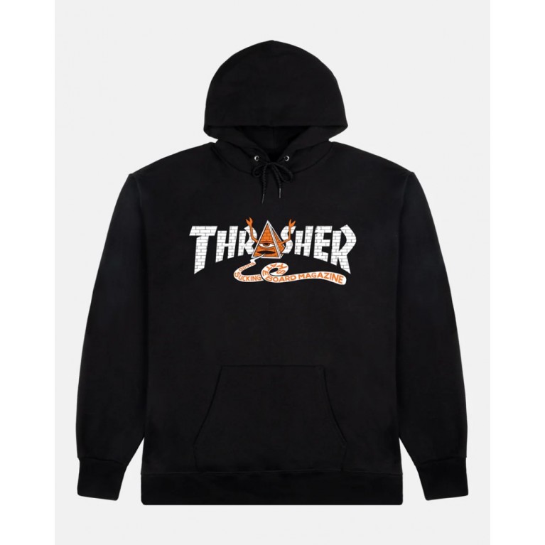 Толстовка THRASHER THR X TOY MACHINE PYRAMID BLACK