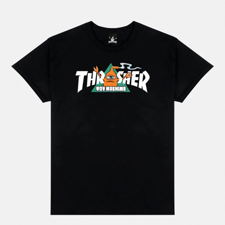 Футболка THRASHER THR X TOY MACHINE VORTEX BLACK