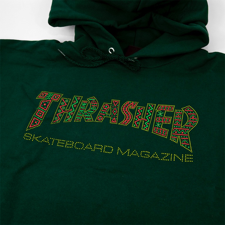 forest green thrasher hoodie