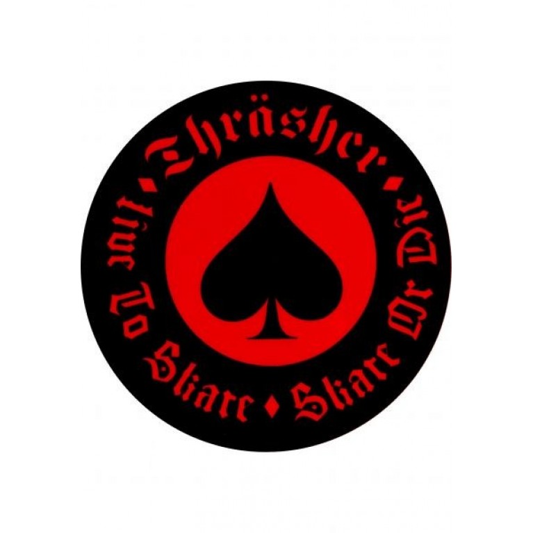 Стикер Thrasher Oath Red
