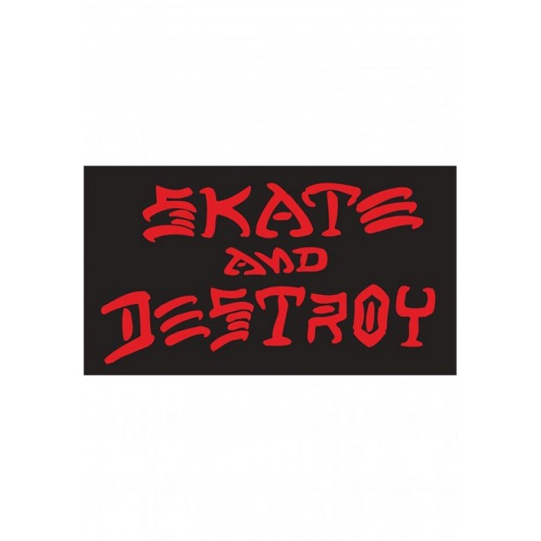 Стикер Thrasher Skate & Destroy Medium Black