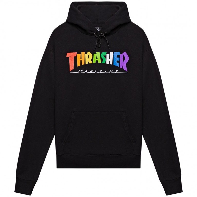 Толстовка Thrasher Rainbow Mag Hoodie Black