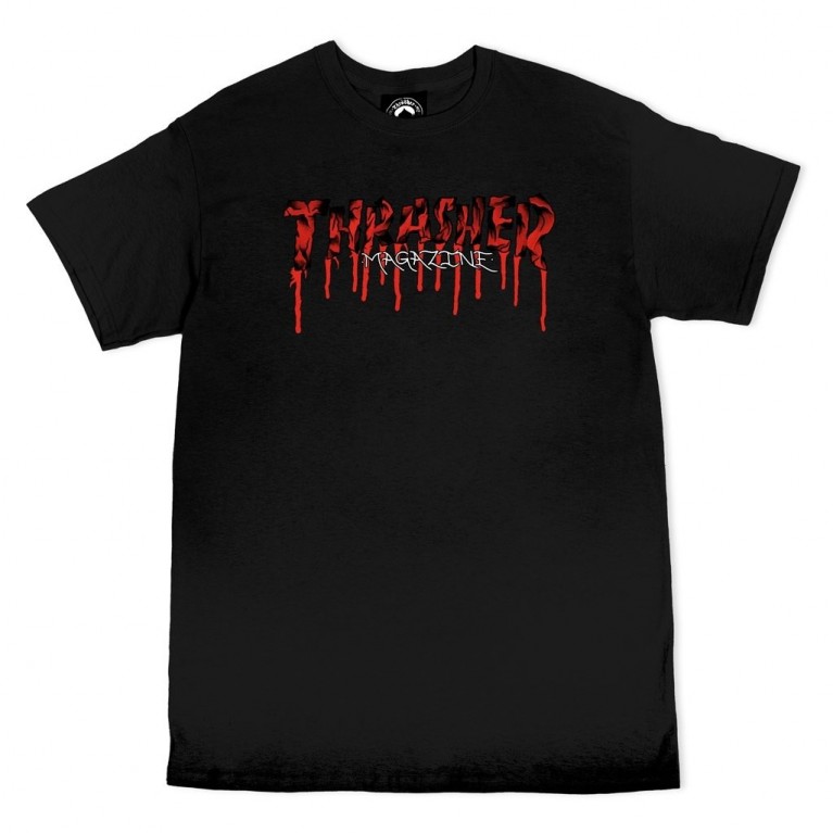 Thrasher Blood Drip T-Shirt Black