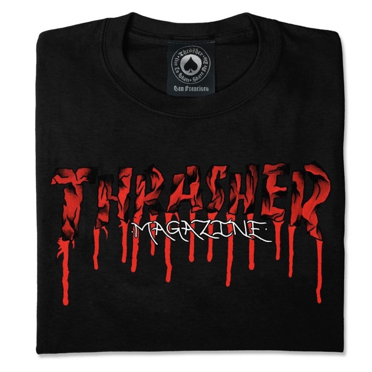 Thrasher Blood Drip T-Shirt Black