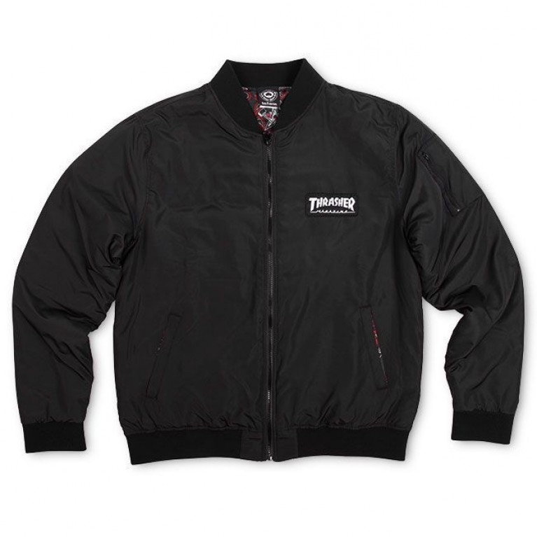 Куртка Thrasher Bomber Jacket Black
