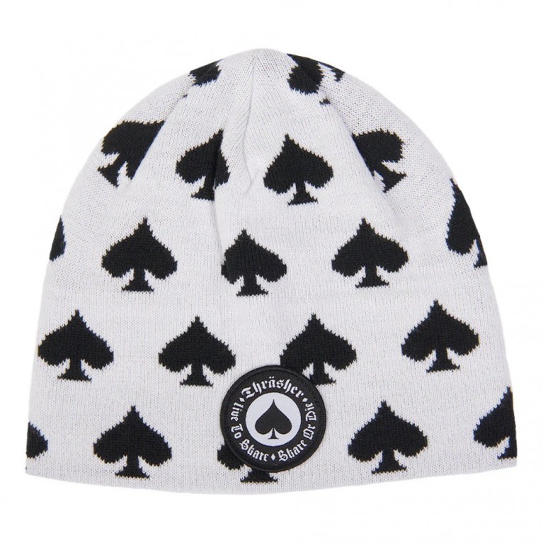 Шапка THRASHER OATH SKULLY WHITE