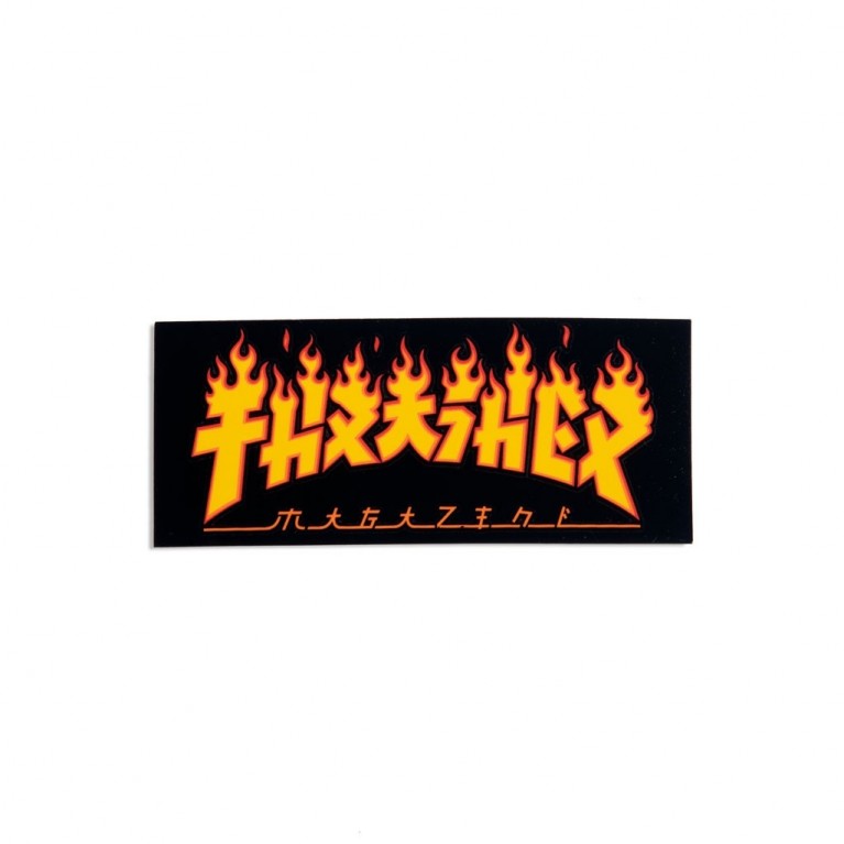 Стикер Thrasher Godzilla Flame Sticker New