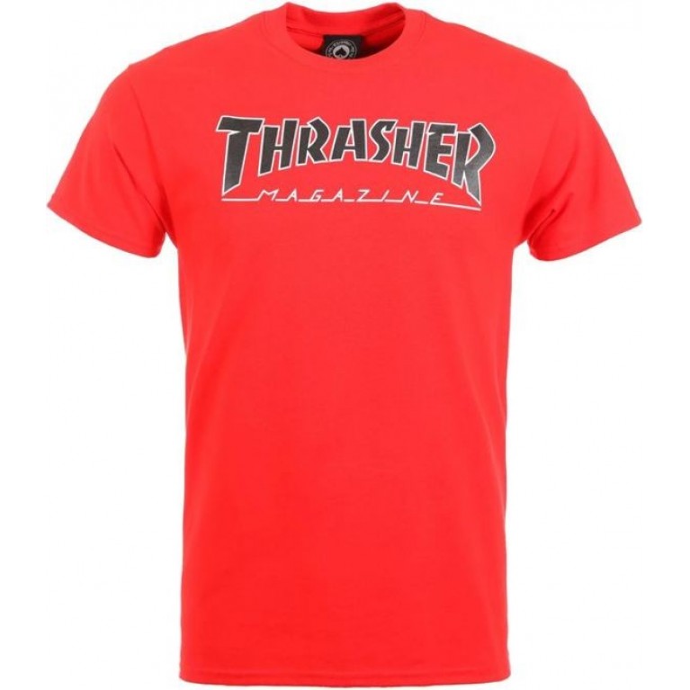 Футболка Thrasher Outlined Red