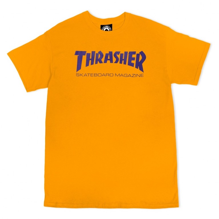 Футболка Thrasher Skate Mag Gold/Purple