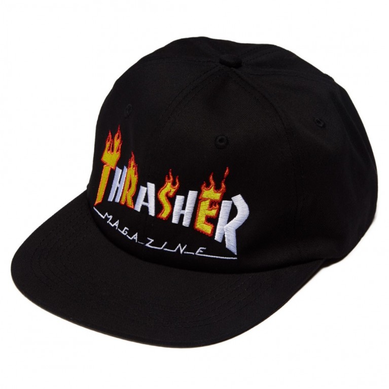 Кепка Thrasher Flame Mag Snapback Black
