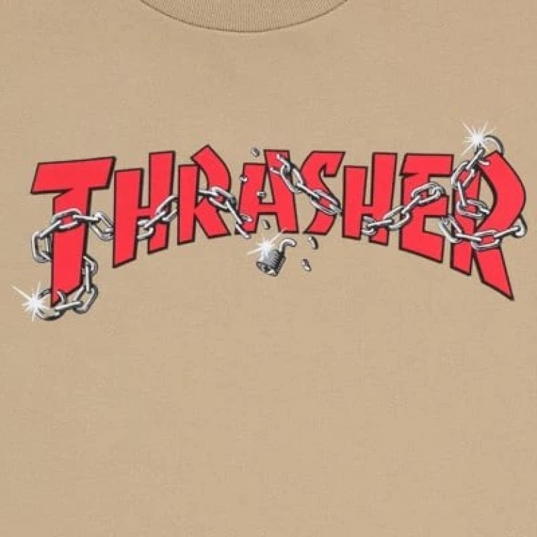 Футболка THRASHER CHAINS BY DANIEL SHEPARD (TAN)