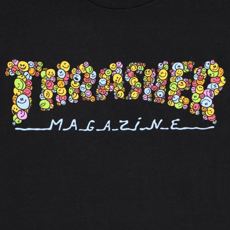 Футболка THRASHER SMILE BY SPANKY (BLACK)