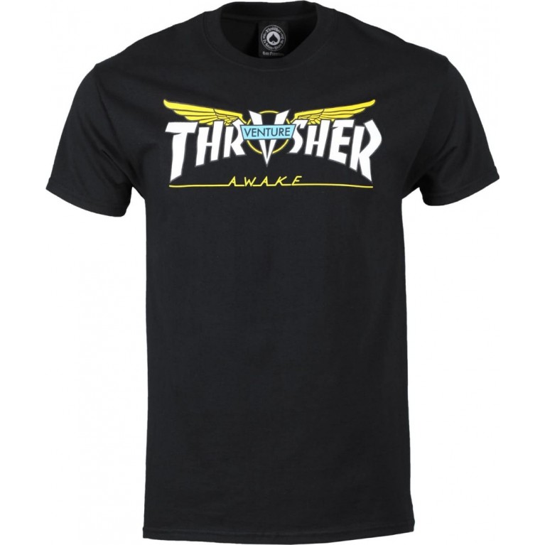 Футболка Thrasher Venture Collab Black