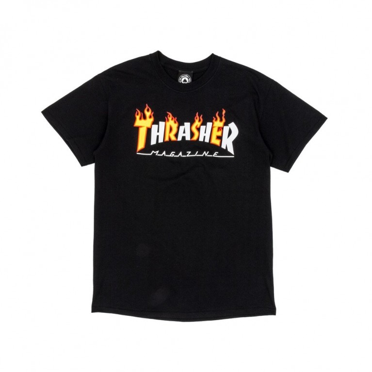 Футболка Thrasher Flame Mag Black