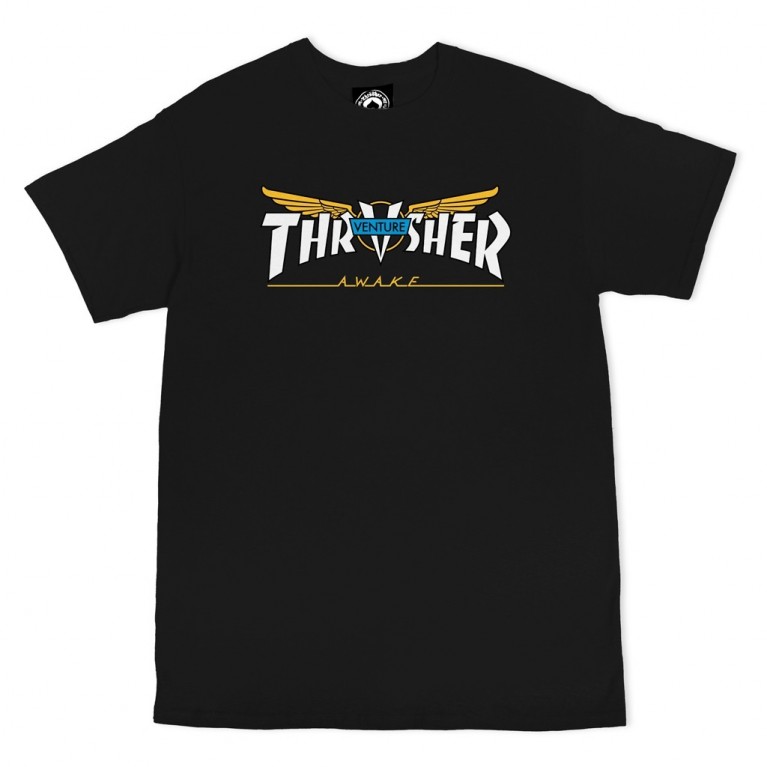 Футболка Thrasher Venture Collab Black