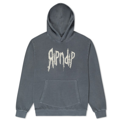 Толстовка Ripndip Insano Distressed Hoodie Charcoal Vintage Wash
