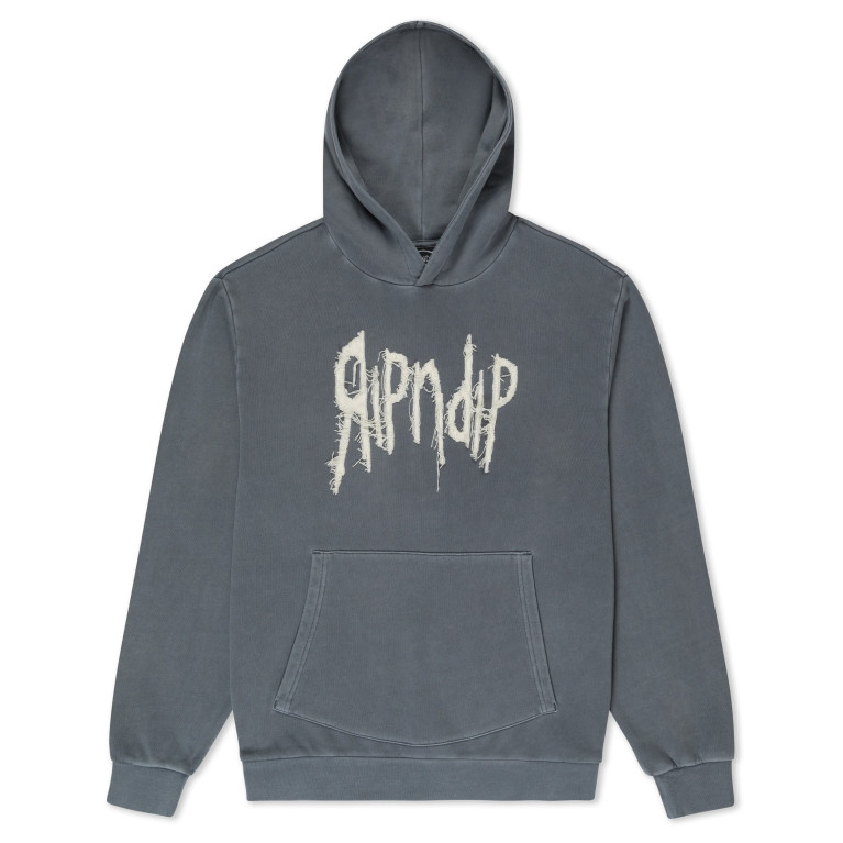 Толстовка Ripndip Insano Distressed Hoodie Charcoal Vintage Wash