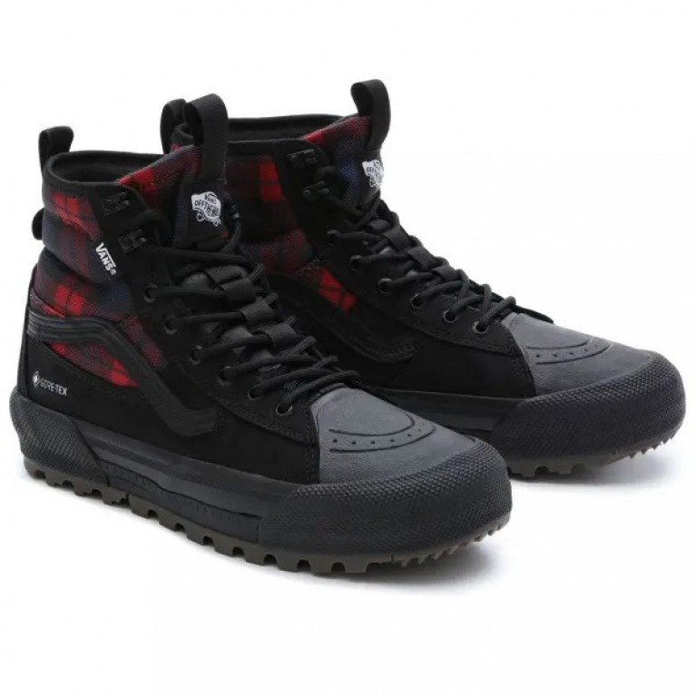 Кеды VANS U SK8-HI GORE-TEX MTE-3 TECH PLAID BLACK/RED