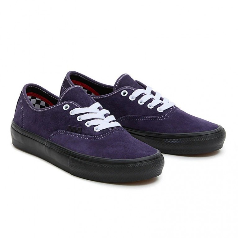 Кеды VANS SHOES SKATE AUTHENTIC PIG SUEDE DARK PURPLE/BLACK
