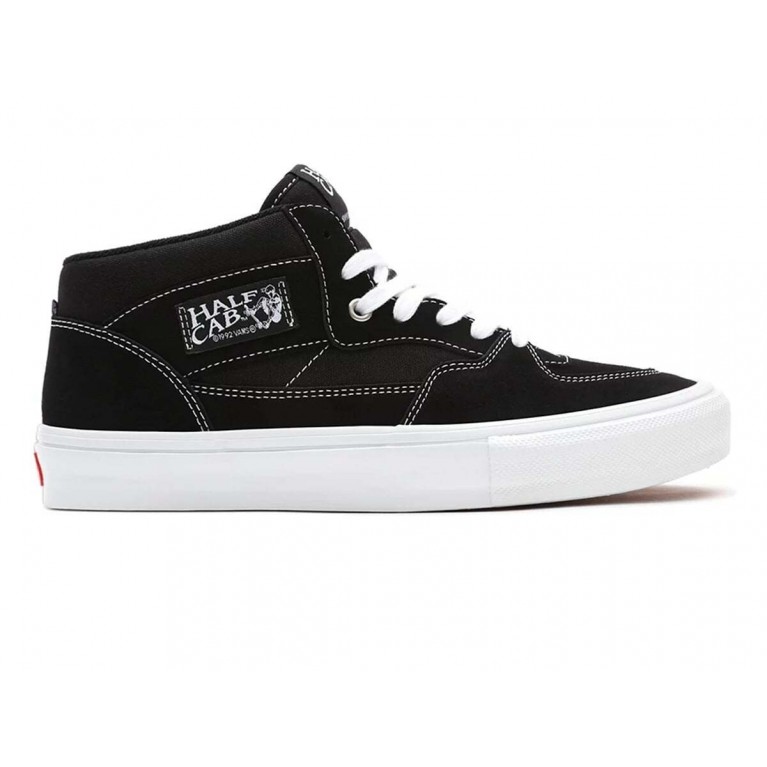 Кеды VANS SHOES SKATE HALF CAB BLACK/WHITE - оригинал | Boardakshop.ru