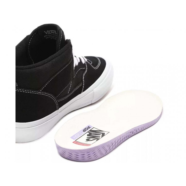 Кеды VANS SHOES SKATE HALF CAB BLACK/WHITE - оригинал | Boardakshop.ru