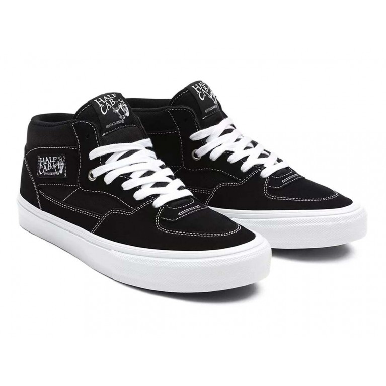Кеды VANS SHOES SKATE HALF CAB BLACK/WHITE