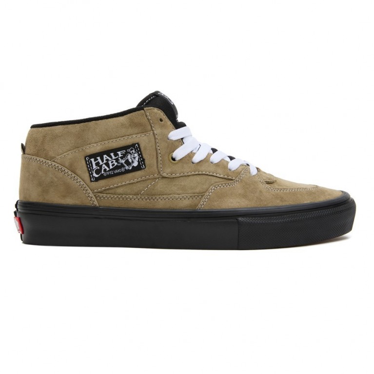 Кеды VANS SHOES SKATE HALF CAB PIG SUEDE OLIVE/BLACK - оригинал | Boardakshop.ru