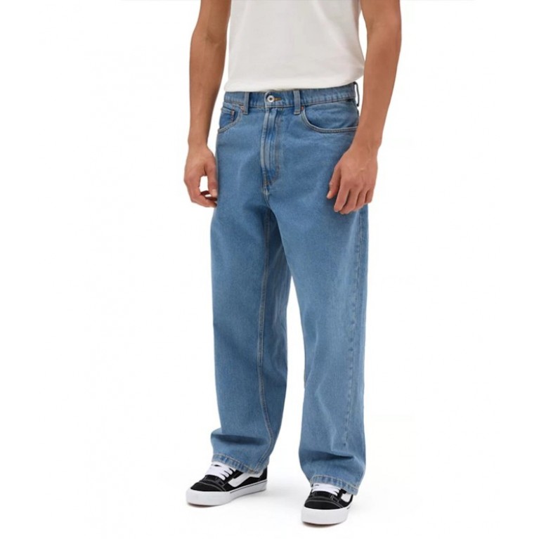 Штаны VANS CHECK-5 BAGGY DENIM PANT STONEWASH BLUE