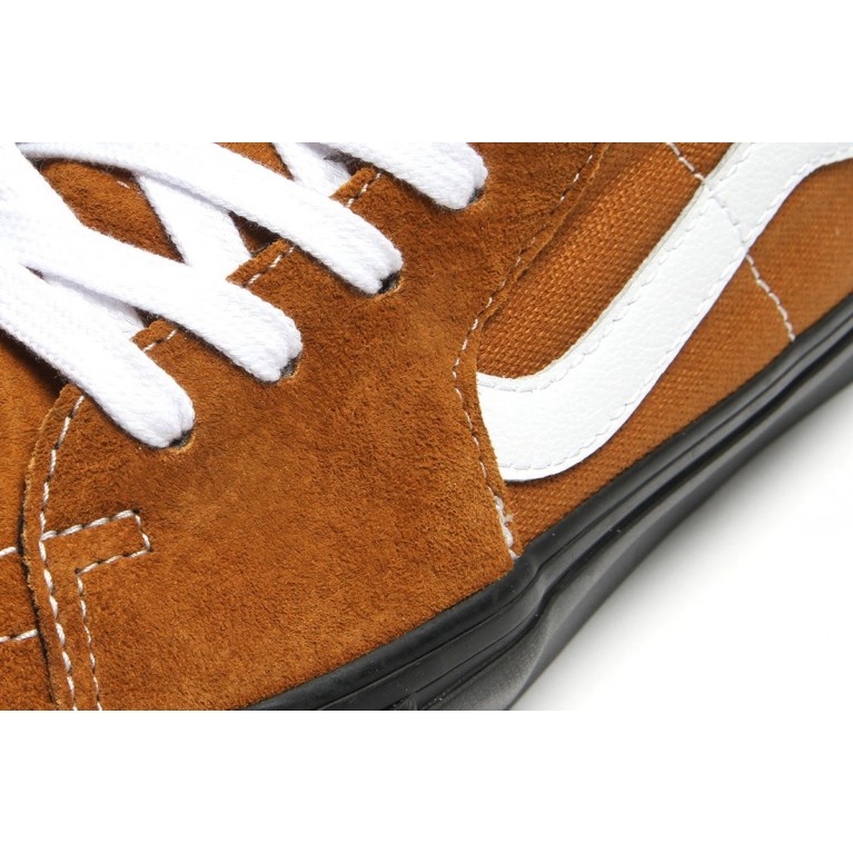 Кеды VANS SHOES SKATE GROSSO MID PIG SUEDE BROWN/BLACK - оригинал | Boardakshop.ru