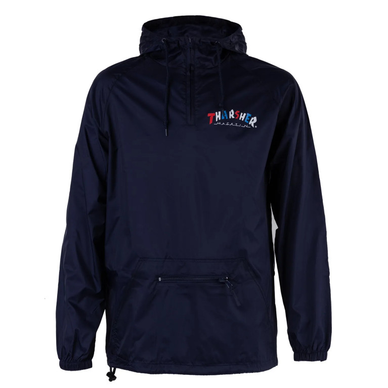 Анорак Thrasher Knock Off Pullover Anorak Navy Blue  