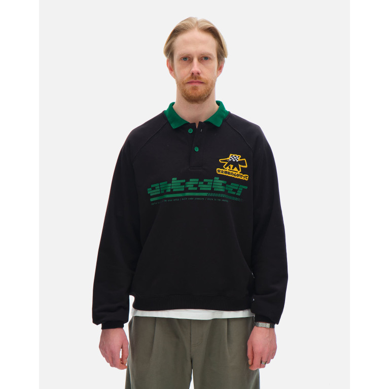 Толстовка ANTEATER Crewneck-Polo-Black-Green
