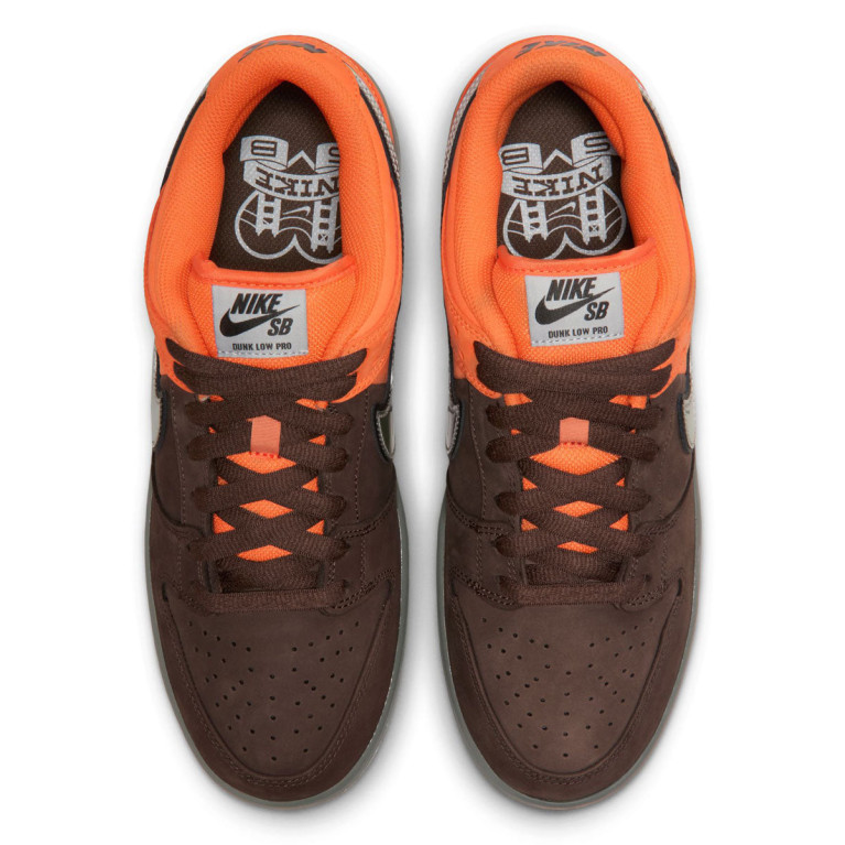 Кеды Nike SB Muni Fast Pass Dunk Low Pro Safety Orange/Wolf Grey/Baroque Brown
